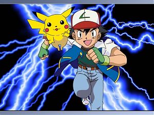 Ash a Pikachu - ústřední dvojice seriálu Pokémon